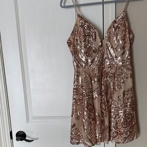 Windsor Shimmering Sequin Mini Dress